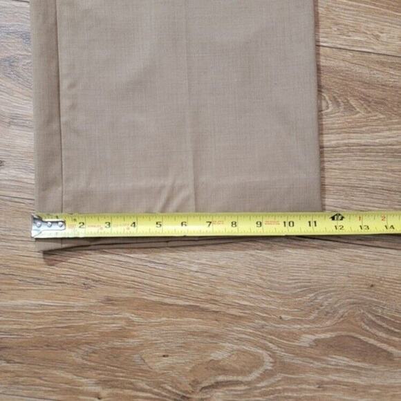 St John Career Pants Flat Front Women's Sz 6 Classic Lightweight Workwear Tan - Picture 14 of 14